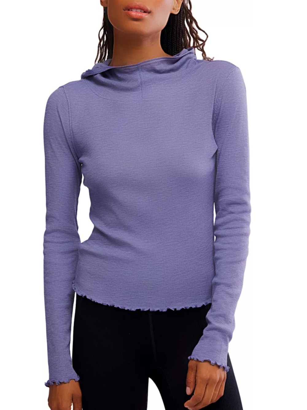 Free People Movement Breathe Easy Layer Hooded Tee
